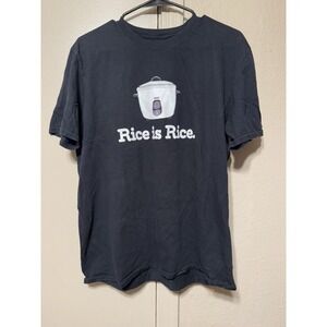 JO KOY RICE IS RICE OFFICIALLY LICENSED T-SHIRT SHIRT BLACK SIZE LARGE